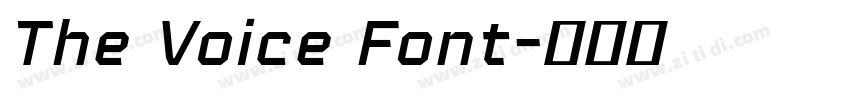 The Voice Font字体转换